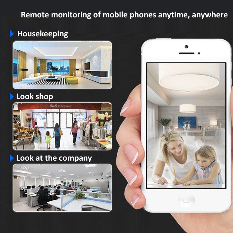720P HD 1.0 MP Wireless IP Camera, Support Infrared Night Vision / Motion Detection / APP Control, EU Plug by bashfashion