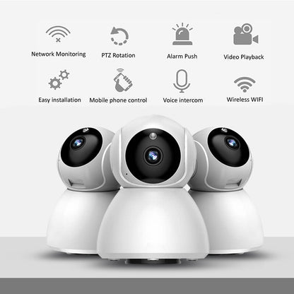 720P HD 1.0 MP Wireless IP Camera, Support Infrared Night Vision / Motion Detection / APP Control, US Plug by bashfashion
