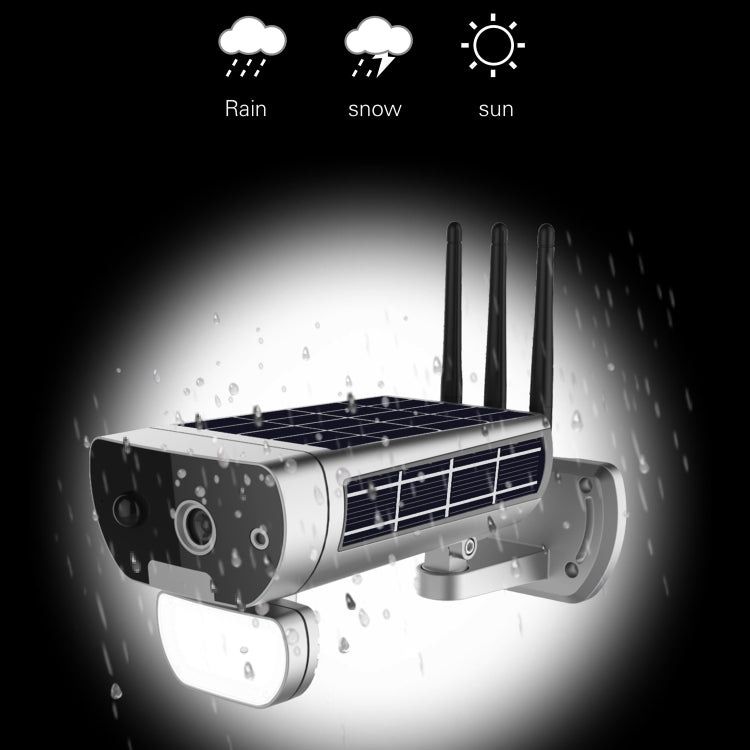 T8 1080P Full HD Solar Battery Ultra Low Power Sound Light Alarm Network Camera, Support Motion Detection, Night Vision, Two Way Audio, TF Card by bashfashion