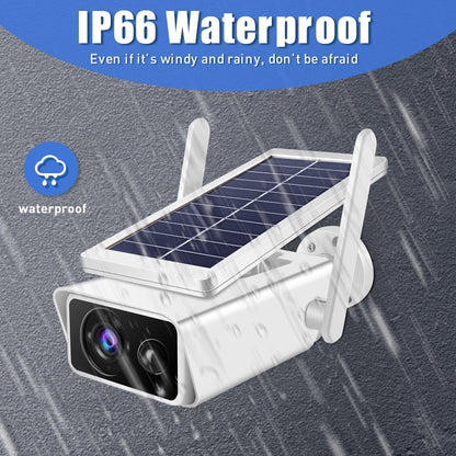 T13-2 1080P HD Solar Powered 2.4GHz WiFi Security Camera without Battery, Support Motion Detection, Night Vision, Two Way Audio, TF Card by bashfashion
