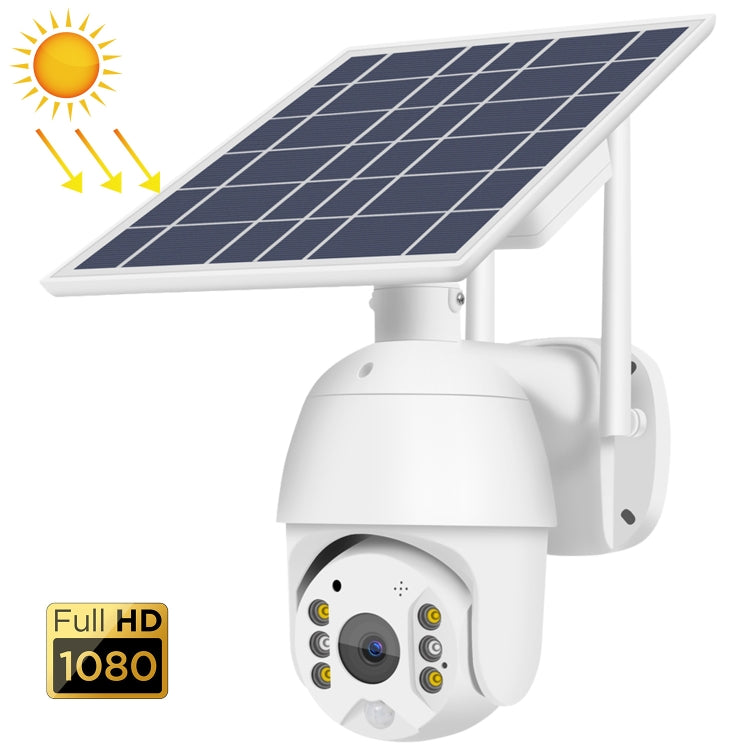 T16 1080P Full HD Solar Powered WiFi Camera, Support PIR Alarm, Night Vision, Two Way Audio, TF Card by bashfashion