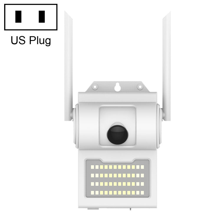 DP14 2.0 Million Pixels 1080P HD Wall Lamp Smart Camera, Support Full-color Night Vision / Motion Detection / Voice Intercom / TF Card, US Plug by bashfashion