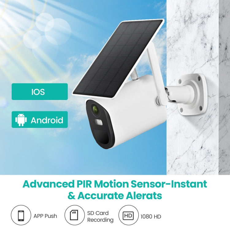T20 1080P Full HD 4G (EU Version) Solar Powered Camera, Support PIR Human Body Infrared Sensor, Night Vision, Two Way Audio, TF Card by bashfashion