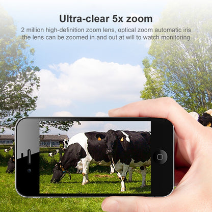 QX2 4G (EU Version) 1080P HD 360 Degrees Panoramic Day and Night Full-color IP66 Waterproof Smart Camera, Support Motion Detection / Two-way Voice / TF Card, EU Plug by bashfashion