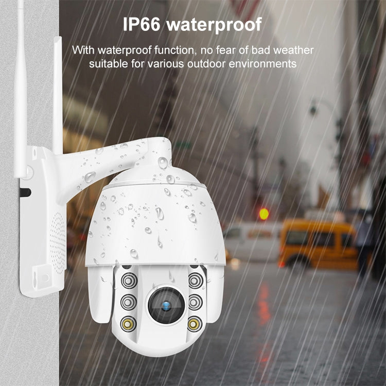 QX2 4G (EU Version) 1080P HD 360 Degrees Panoramic Day and Night Full-color IP66 Waterproof Smart Camera, Support Motion Detection / Two-way Voice / TF Card, EU Plug by bashfashion