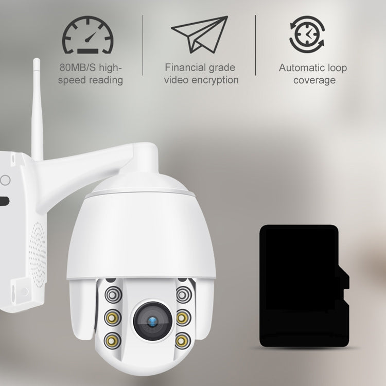 QX2 1080P HD 360 Degrees Panoramic WiFi Day and Night Full-color IP66 Waterproof Smart Camera, Support Motion Detection / Two-way Voice / TF Card, US Plug by bashfashion