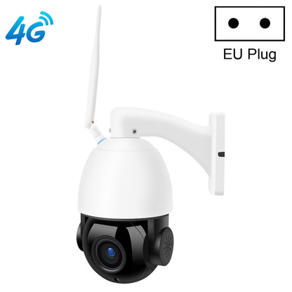 QX5 4G (US Version) 2.0 Million Pixels 1080P HD 20X Zoom Dome Smart Camera, Support Infrared Night Vision / Motion Detection / Voice Intercom / TF Card, EU Plug by bashfashion