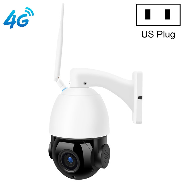QX5 4G (EU Version) 2.0 Million Pixels 1080P HD 20X Zoom Dome Smart Camera, Support Infrared Night Vision / Motion Detection / Voice Intercom / TF Card, US Plug by bashfashion