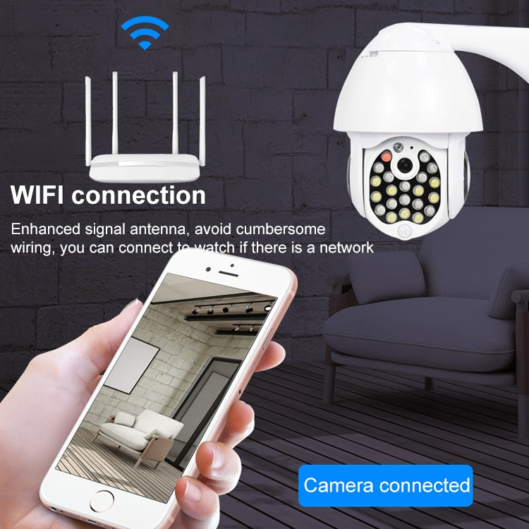 QX17 2 Million Pixels WiFi High-definition Surveillance Camera Outdoor Dome Camera, Support Night Vision & Two-way Voice & Motion Detection(AU Plug) by bashfashion