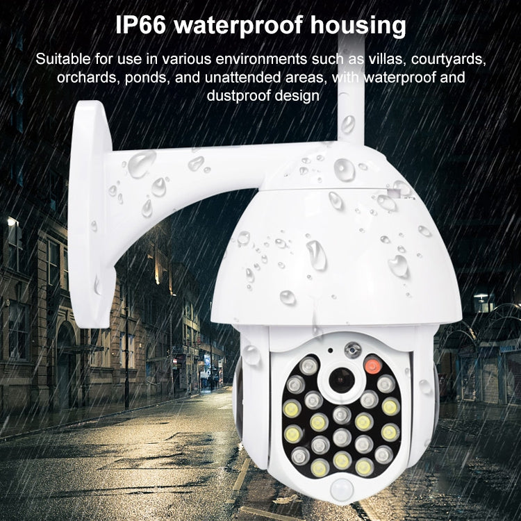QX17 2 Million Pixels WiFi High-definition Surveillance Camera Outdoor Dome Camera, Support Night Vision & Two-way Voice & Motion Detection(UK Plug) by bashfashion