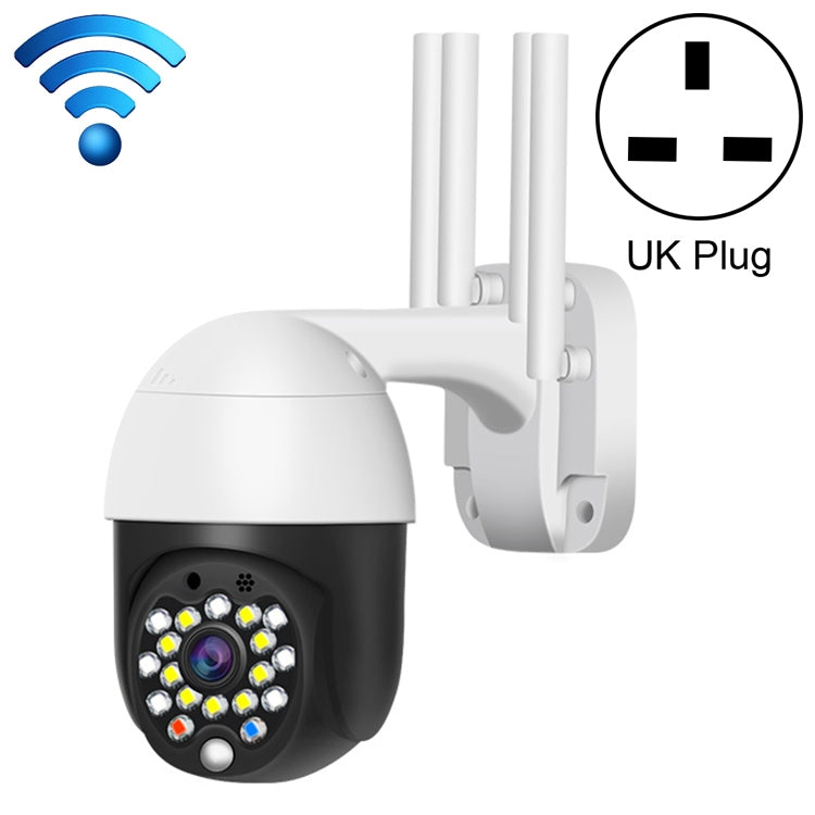 QX27 1080P WiFi High-definition Surveillance Camera Outdoor Dome Camera, Support Night Vision & Two-way Voice & Motion Detection(UK Plug) by bashfashion