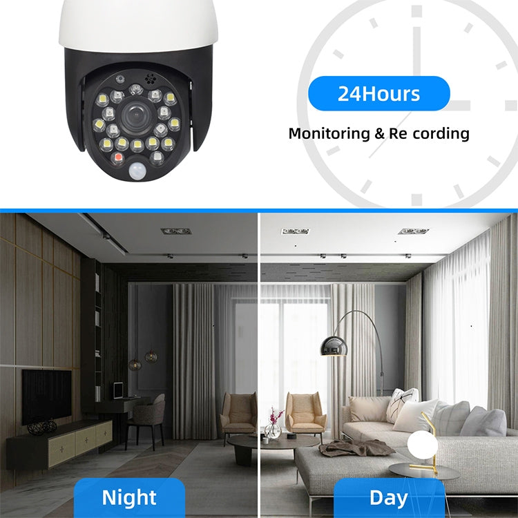 QX27 1080P WiFi High-definition Surveillance Camera Outdoor Dome Camera, Support Night Vision & Two-way Voice & Motion Detection(UK Plug) by bashfashion