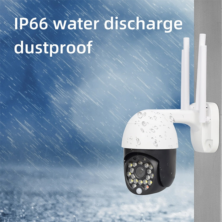 QX27 1080P WiFi High-definition Surveillance Camera Outdoor Dome Camera, Support Night Vision & Two-way Voice & Motion Detection(EU Plug) by bashfashion