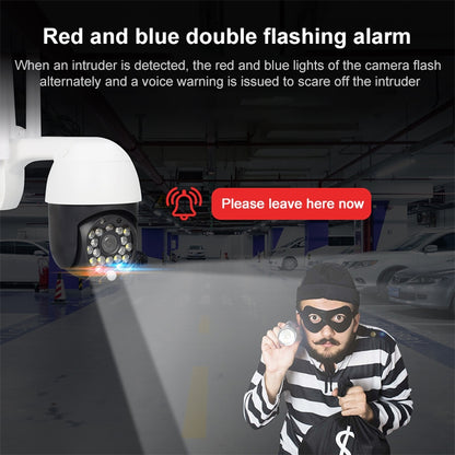 QX27 1080P WiFi High-definition Surveillance Camera Outdoor Dome Camera, Support Night Vision & Two-way Voice & Motion Detection(UK Plug) by bashfashion