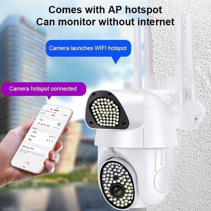 QX37 1080P WiFi High-definition Surveillance Camera Outdoor Dome Camera, Support Night Vision & Two-way Voice & Motion Detection(US Plug) by bashfashion