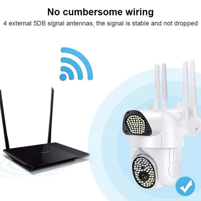 QX37 1080P WiFi High-definition Surveillance Camera Outdoor Dome Camera, Support Night Vision & Two-way Voice & Motion Detection(AU Plug) by bashfashion