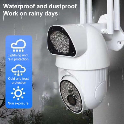 QX37 1080P WiFi High-definition Surveillance Camera Outdoor Dome Camera, Support Night Vision & Two-way Voice & Motion Detection(AU Plug) by bashfashion