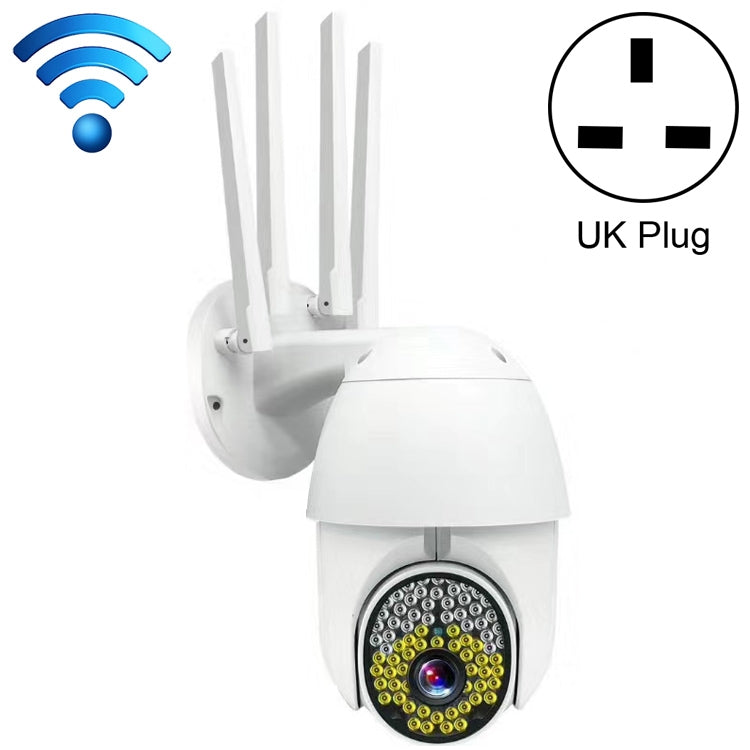 QX38 1080P WiFi High-definition Surveillance Camera Outdoor Dome Camera, Support Night Vision & Two-way Voice & Motion Detection(UK Plug) by bashfashion