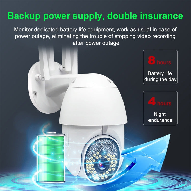 QX38 1080P WiFi High-definition Surveillance Camera Outdoor Dome Camera, Support Night Vision & Two-way Voice & Motion Detection(EU Plug) by bashfashion