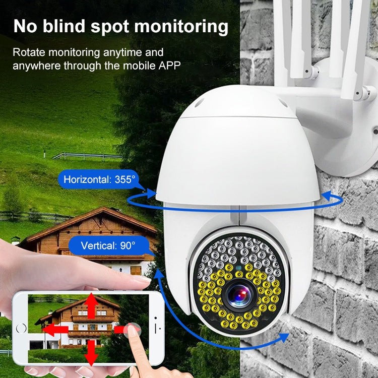 QX38 1080P WiFi High-definition Surveillance Camera Outdoor Dome Camera, Support Night Vision & Two-way Voice & Motion Detection(US Plug) by bashfashion