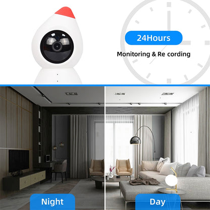 YT43 2 Million Pixels HD Wireless Indoor Home Little Red Riding Hood Camera, Support Motion Detection & Infrared Night Vision & Micro SD Card(AU Plug) by bashfashion