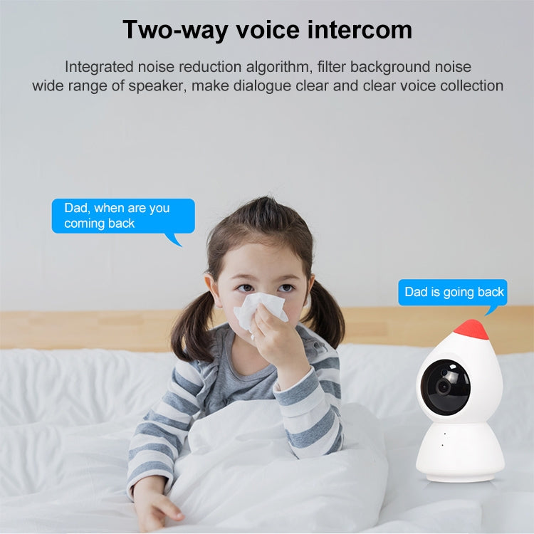 YT43 2 Million Pixels HD Wireless Indoor Home Little Red Riding Hood Camera, Support Motion Detection & Infrared Night Vision & Micro SD Card(EU Plug) by bashfashion