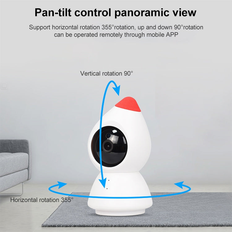 YT43 2 Million Pixels HD Wireless Indoor Home Little Red Riding Hood Camera, Support Motion Detection & Infrared Night Vision & Micro SD Card(US Plug) by bashfashion