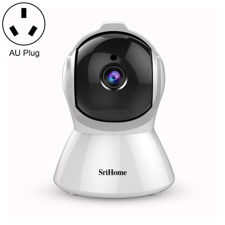 SriHome SH025 2.0 Million Pixels 1080P HD AI Auto-tracking IP Camera, Support Two Way Audio / Motion Tracking / Humanoid Detection / Night Vision / TF Card, AU Plug by SriHome
