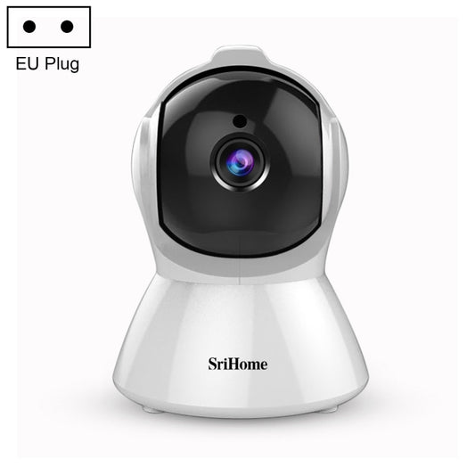 SriHome SH025 2.0 Million Pixels 1080P HD AI Auto-tracking IP Camera, Support Two Way Audio / Motion Tracking / Humanoid Detection / Night Vision / TF Card, EU Plug by SriHome