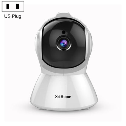 SriHome SH025 2.0 Million Pixels 1080P HD AI Auto-tracking IP Camera, Support Two Way Audio / Motion Tracking / Humanoid Detection / Night Vision / TF Card, US Plug by SriHome