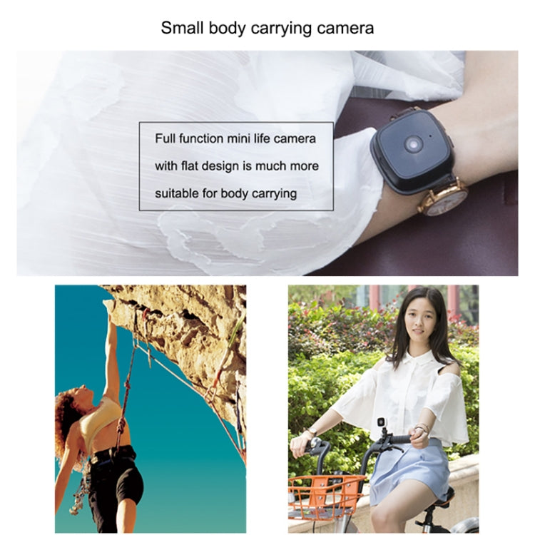 CAMSOY C9 HD 1280 x 720P 70 Degree Wide Angle Wireless WiFi Wearable Intelligent Surveillance Camera, Support Infrared Right Vision & Motion Detection Alarm & Loop Recording & Timed Capture(Black) by CAMSOY