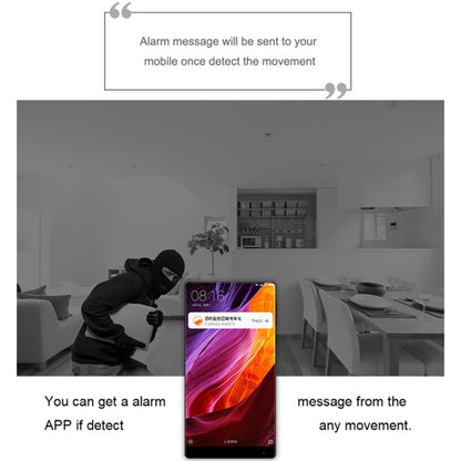 CAMSOY C9 HD 1280 x 720P 70 Degree Wide Angle Wireless WiFi Wearable Intelligent Surveillance Camera, Support Infrared Right Vision & Motion Detection Alarm & Loop Recording & Timed Capture(White) by CAMSOY