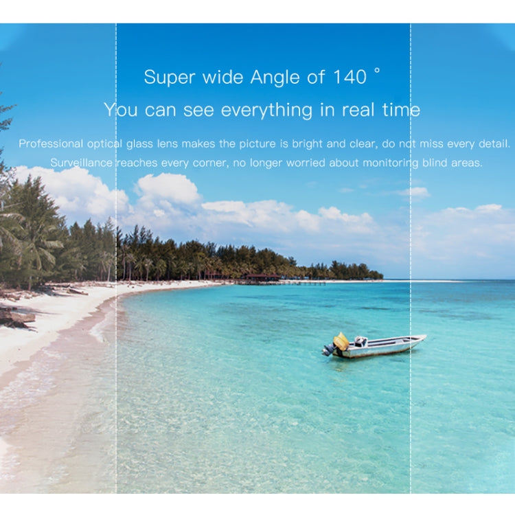 CAMSOY S1 HD 1280 x 720P 140 Degree Wide Angle Wireless WiFi Intelligent Surveillance Camera by CAMSOY