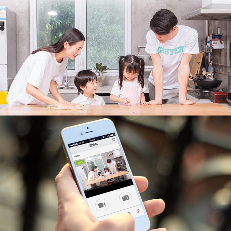 CAMSOY S1 HD 1280 x 720P 140 Degree Wide Angle Wireless WiFi Intelligent Surveillance Camera by CAMSOY