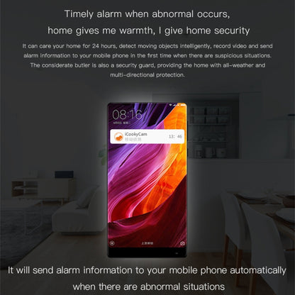 CAMSOY S1 HD 1280 x 720P 140 Degree Wide Angle Wireless WiFi Intelligent Surveillance Camera by CAMSOY