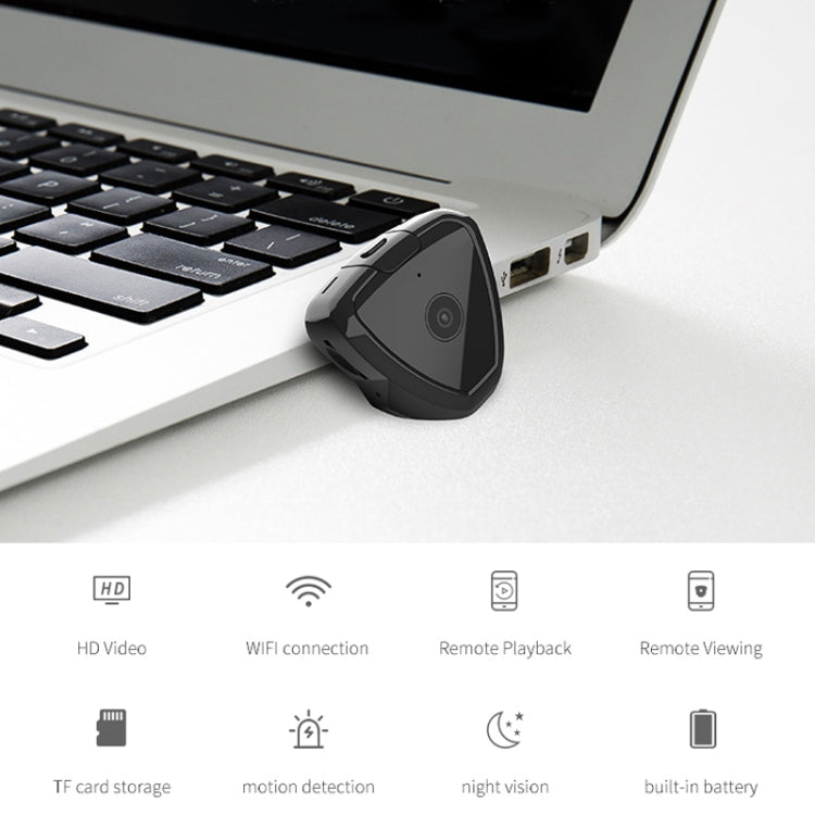 CAMSOY S6 HD 1280 x 720P 70 Degree Wide Angle Wearable Wireless WiFi Intelligent Surveillance Camera, Support Infrared Right Vision & Motion Detection Alarm & Loop Recording(White) by CAMSOY