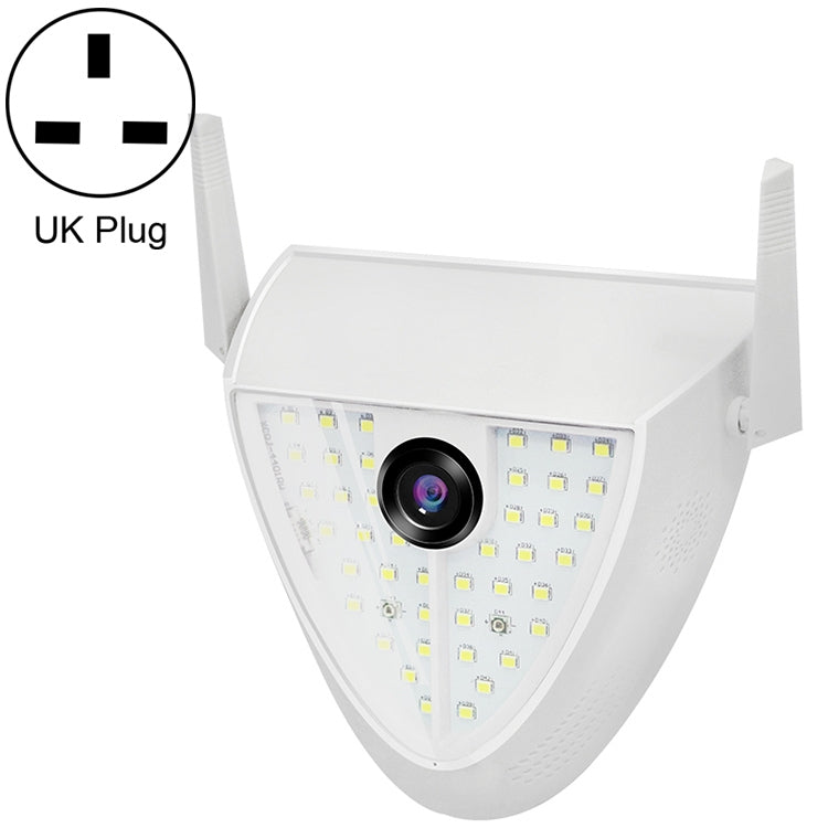 DP16 2.0 Megapixel 42 LEDs Garden Light Smart Camera, Support Motion Detection / Night Vision / Voice Intercom / TF Card, UK Plug by bashfashion