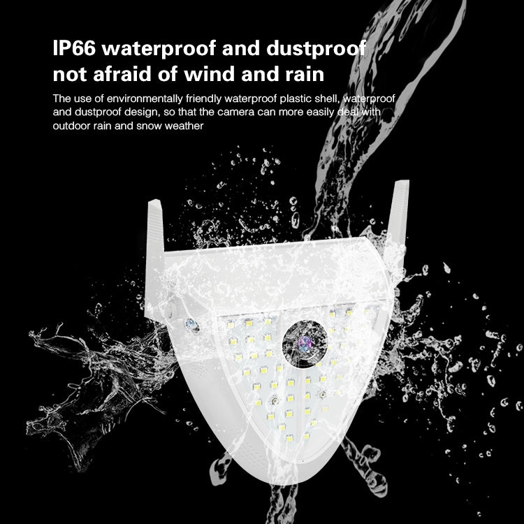 DP16 2.0 Megapixel 42 LEDs Garden Light Smart Camera, Support Motion Detection / Night Vision / Voice Intercom / TF Card, EU Plug by bashfashion