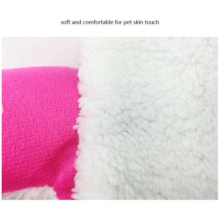 Strawberry Shaped Foldable Short Plush Pet House Nest, Size: L(Pink) by bashfashion