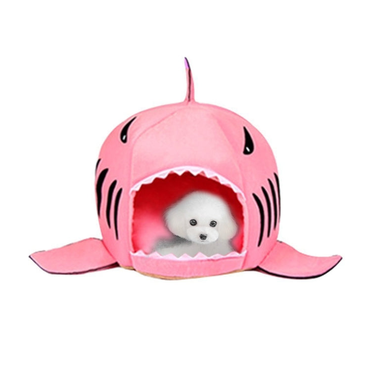 Indoor Pet Dog Puppy Cat Warm House Sharks Pet Sleeping Bed Nest, S Size: 42x42x42cm(Pink) by bashfashion