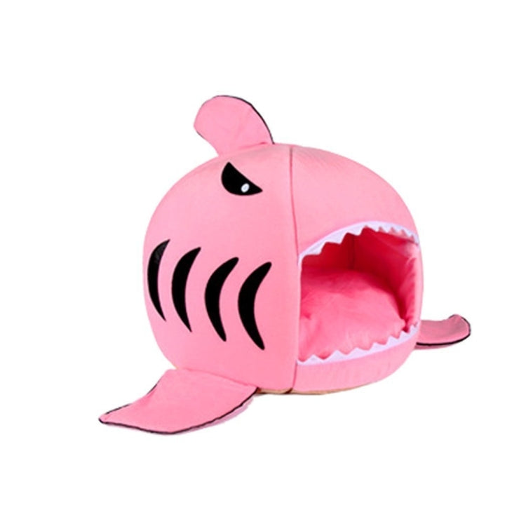 Indoor Pet Dog Puppy Cat Warm House Sharks Pet Sleeping Bed Nest, S Size: 42x42x42cm(Pink) by bashfashion