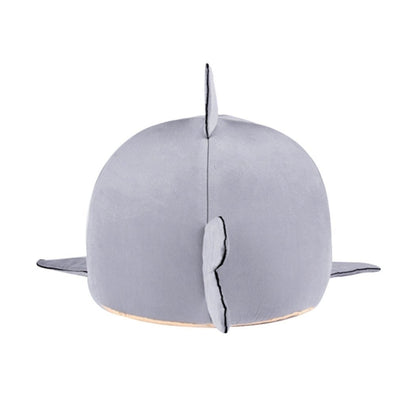 Indoor Pet Dog Puppy Cat Warm House Sharks Pet Sleeping Bed Nest, S Size: 42x42x42cm(Grey) by bashfashion