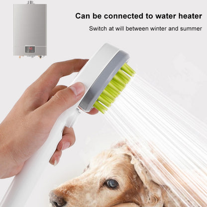 Pet Shower Nozzle Massage Shower, with Hose Universal Joint (Green) by bashfashion