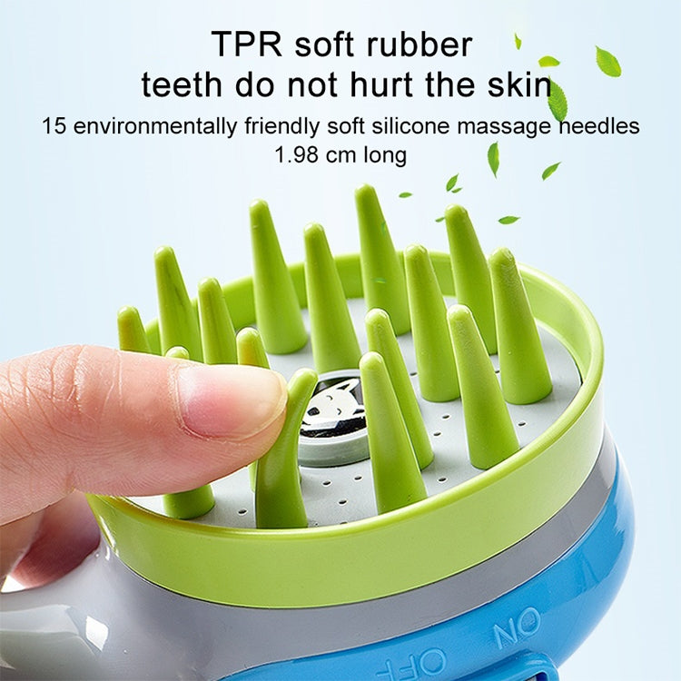 Pet Shower Shower Brush with Non-slip Handle Nozzle(White) by bashfashion