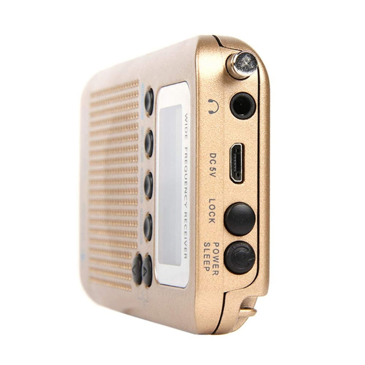 HRD-737 Portable Aircraft Band Radio Wide Frequency Receiver (Gold) by bashfashion