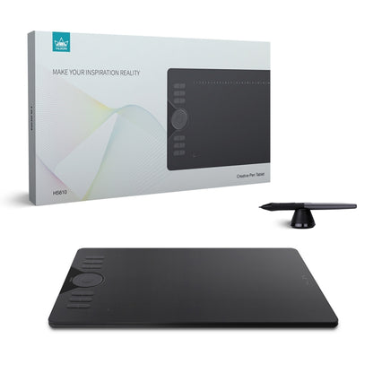 HUION HS610 5080 LPI Touch Ring Art Drawing Tablet for Fun, with Battery-free Pen & Pen Holder by HUION