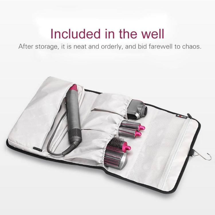 BUBM JFQ-T Portable Hanging Nylon Storage Bag for Dyson Hair Curler(Black) by BUBM