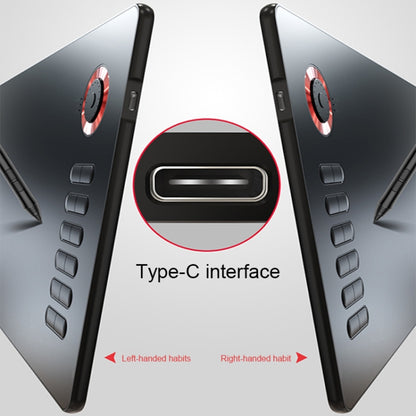 VEIKK A15PRO 10x6 inch 5080 LPI Type-C Interface Smart Touch Electronic Graphic Tablet (Grey) by VEIKK