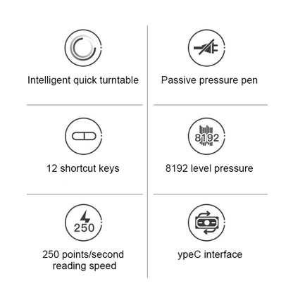 VEIKK A15PRO 10x6 inch 5080 LPI Type-C Interface Smart Touch Electronic Graphic Tablet (Red) by VEIKK