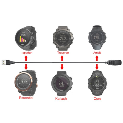 For Suunto Ambit3 Vertical Smart Watch Charger Cable Clamp, Cable Length: 1m(Black) by bashfashion